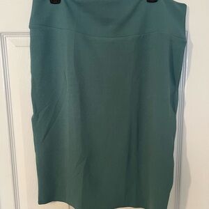 LuLaRoe Cassie Teal Pencil Skirt